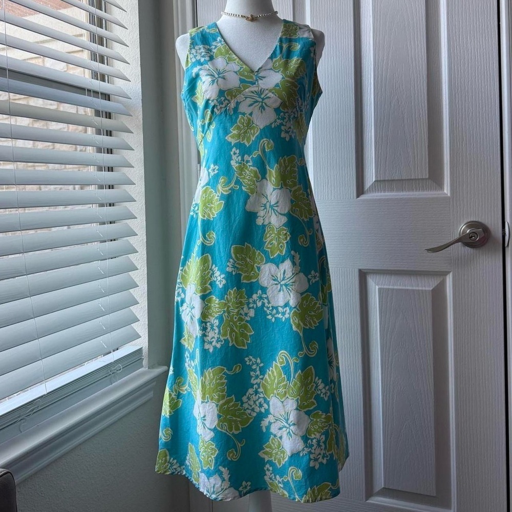 Surfer Girl Printed Floral Cotton Dress